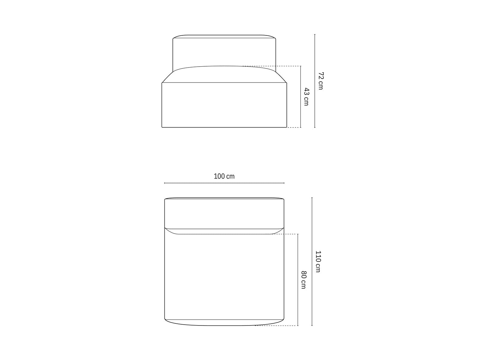 Micadoni Modul Nuria 1-Sitzer Samt Beige