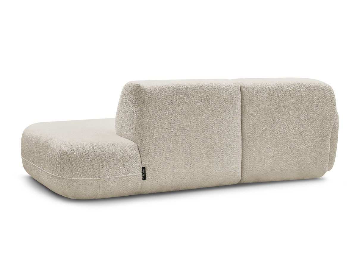 Bobochic Anda Ecksofa 241 × 163 cm Chenille Beige Ecke links
