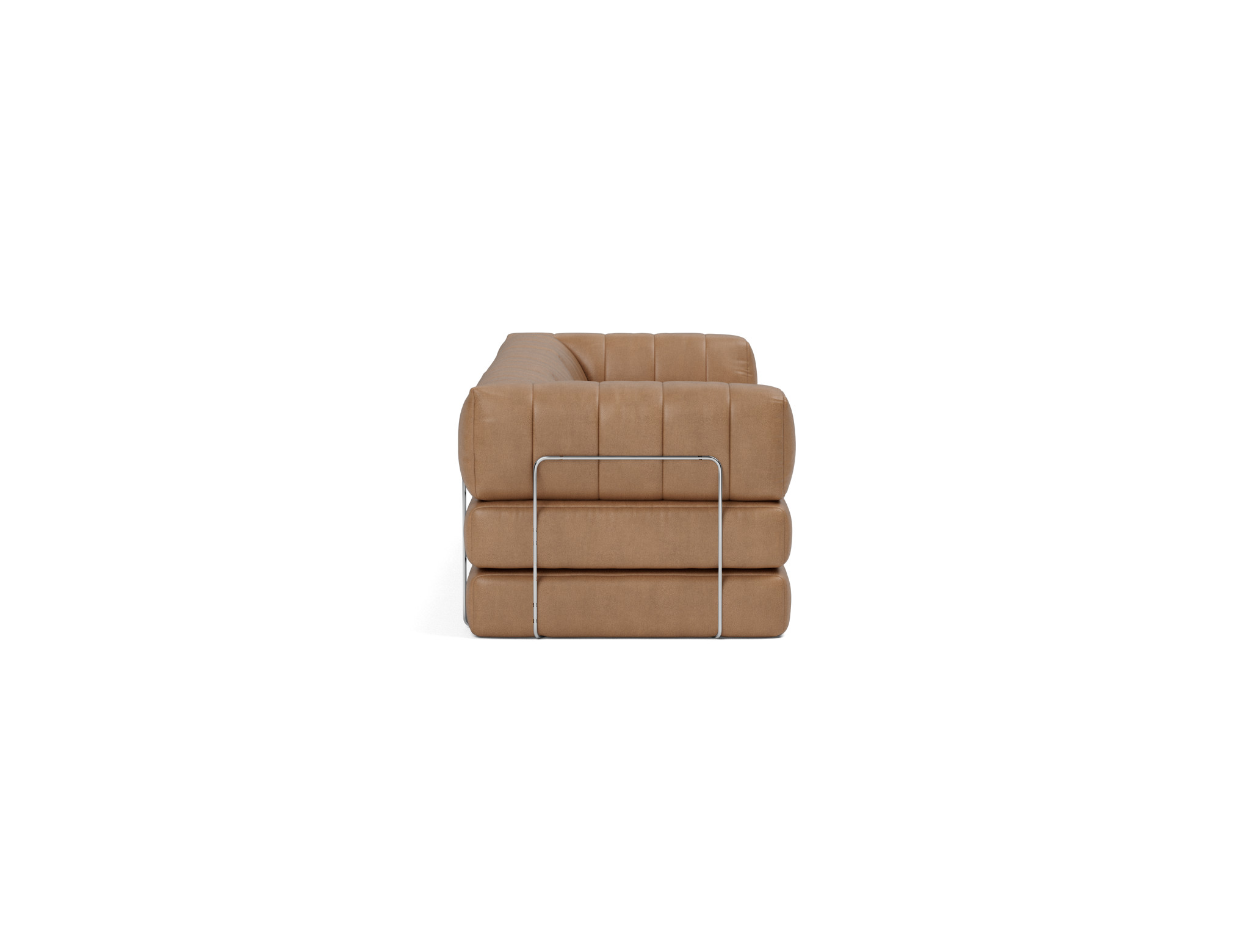 Schlafsofa CozyPad Grand mit Armlehnen Lederoptik Faunal 551-Brown