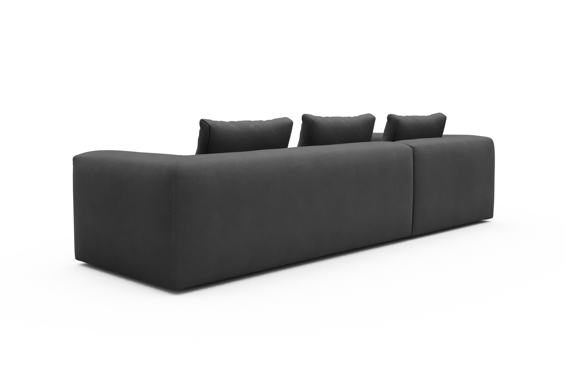 Ecksofa Fred Relax-Ecke links mit 2,5-Sitzer Satya-Zinc