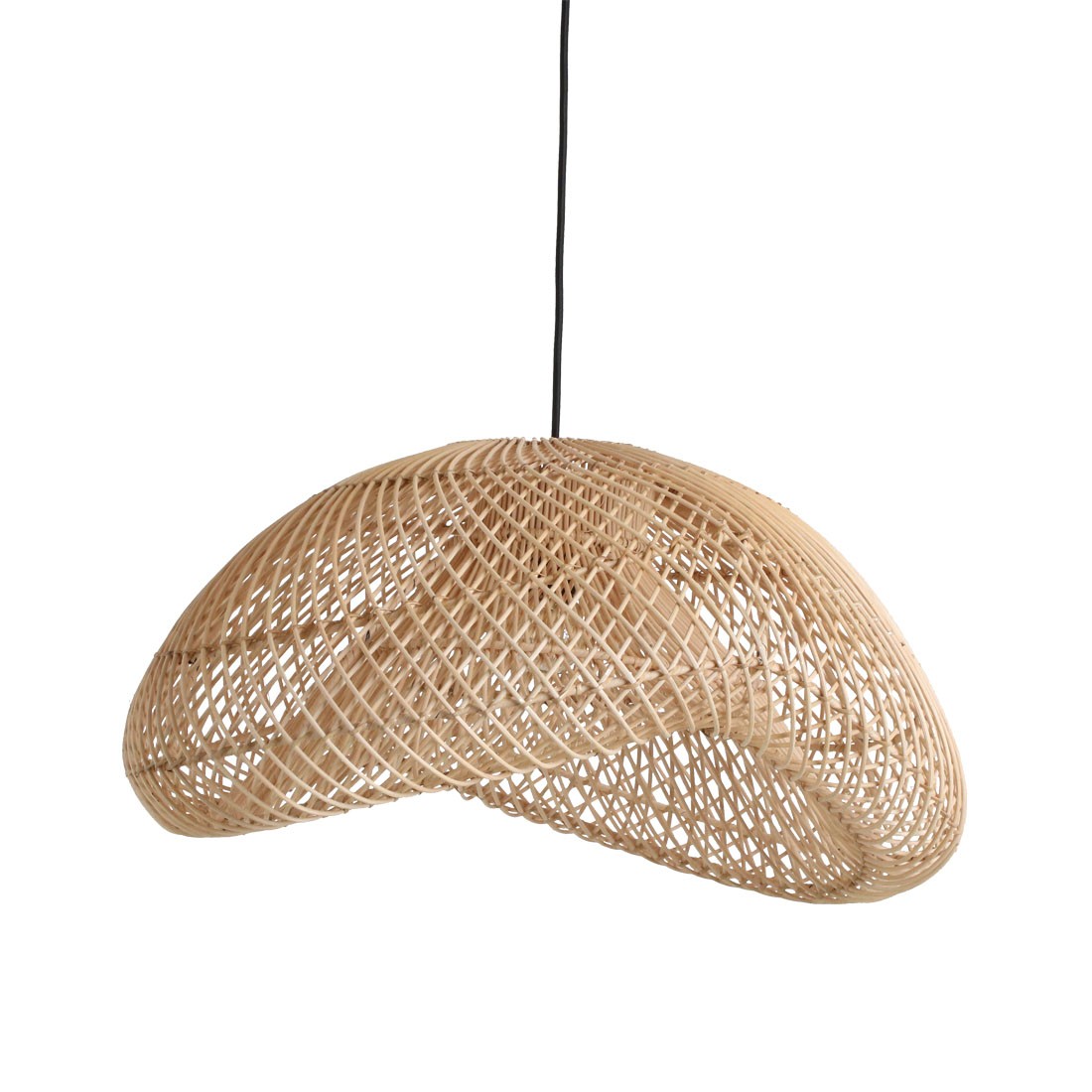 Raw Materials Maze Rattan-Hängelampe Organic L Ø 57x31cm