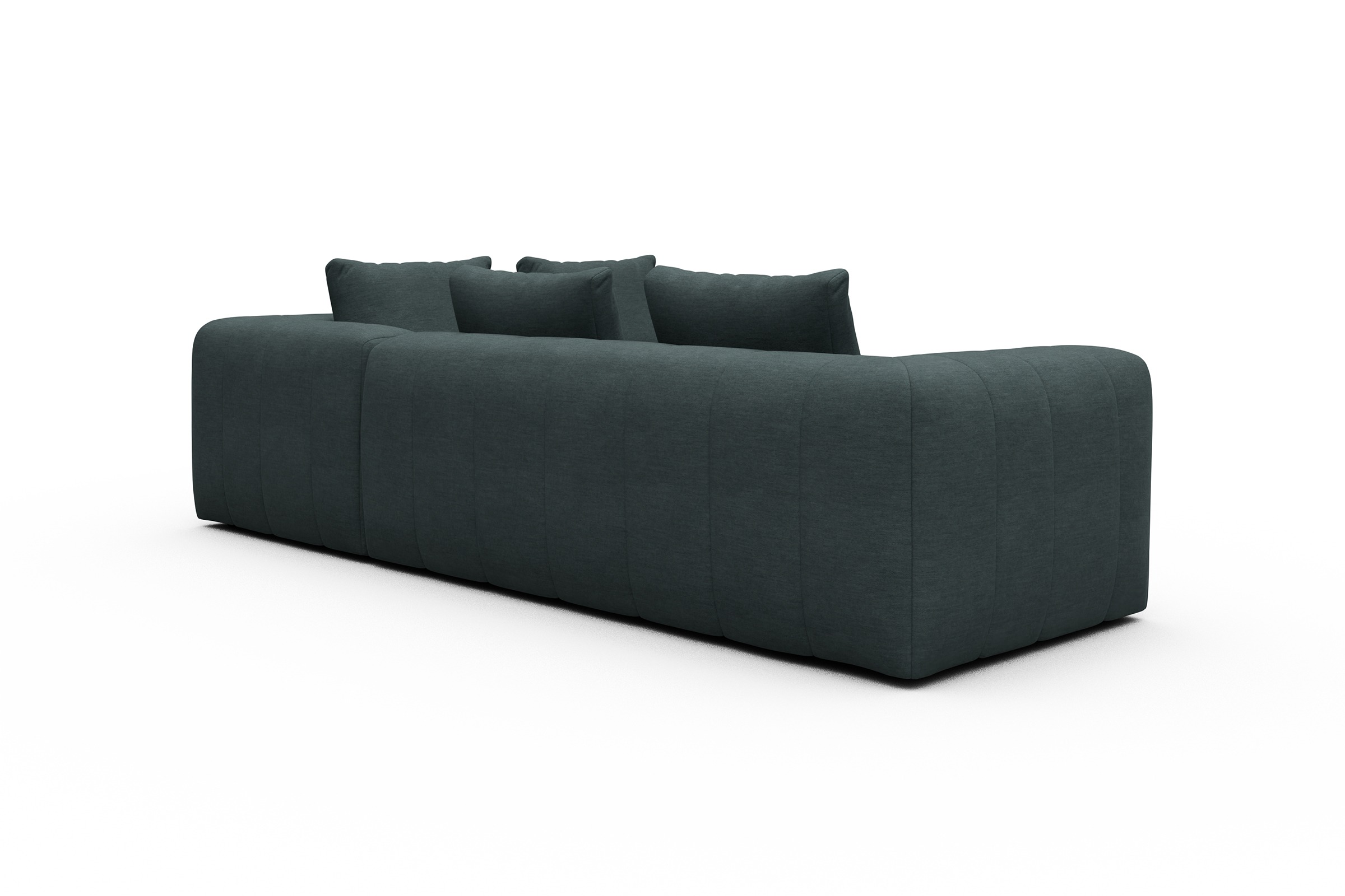 Ecksofa Hugo 2x 2,5-Sitzer Armlehne links Vivus-Blue