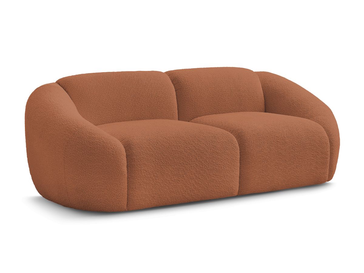 Bouclé-Stoff · Orange