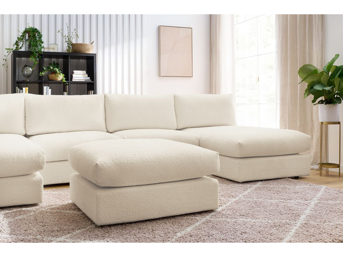 Bobochic Paris Wohnlandschaft Bouclé-Stoff Beige