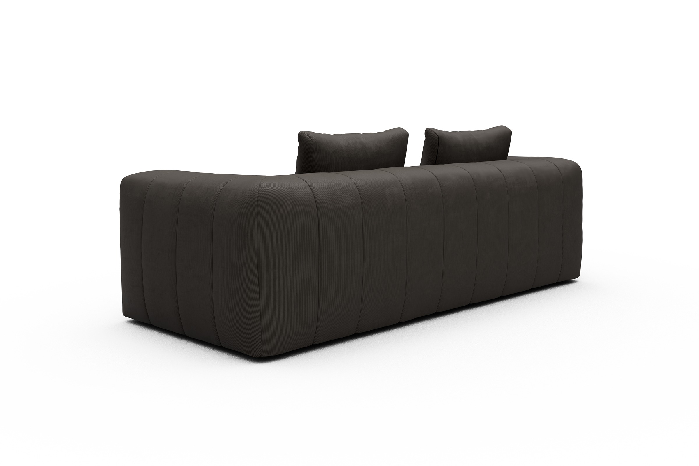 Sofa Hugo 3-Sitzer Cordufine-Taupe