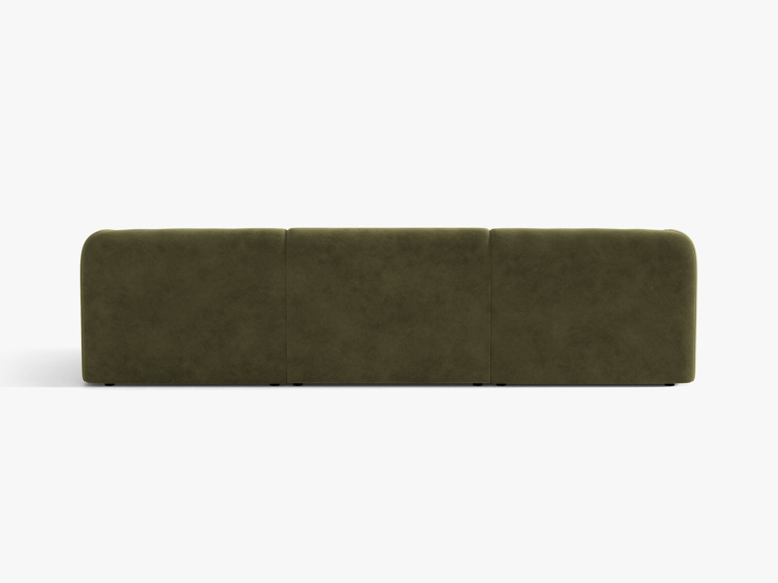 Micadoni Sofa Miley 3-Sitzer Samt Bluvel Grün