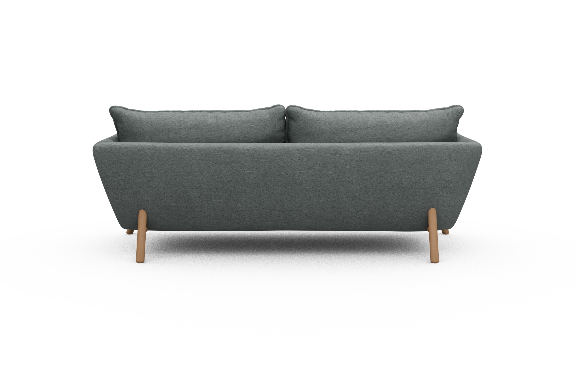Sofa Emil PREMIUM 3-Sitzer Beinfarbe Eiche Natur Denari-Soft-Grey