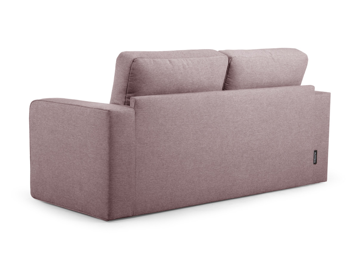 Bobochic Come Schlafsofa 2-Sitzer Melange-Stoff Rosa