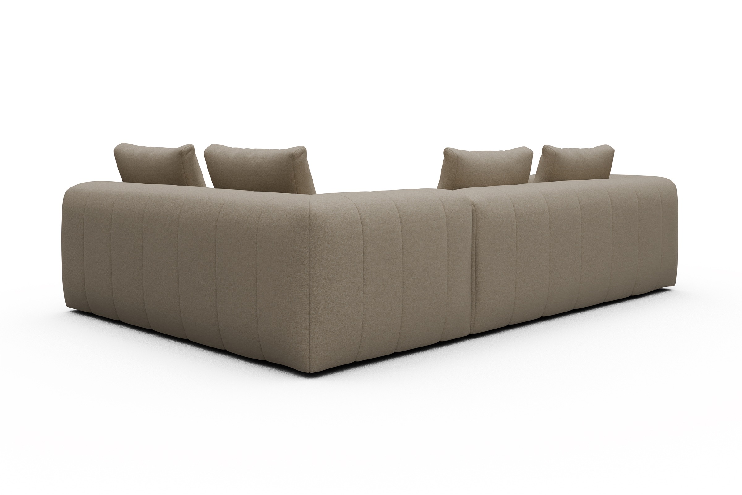 Ecksofa Hugo 2x 2,5-Sitzer Armlehne links Satya-Natural