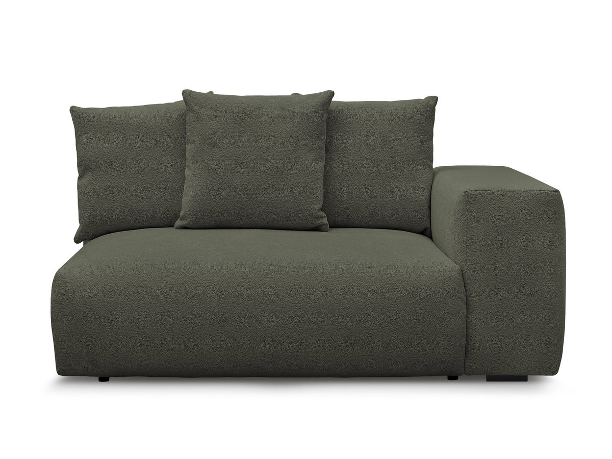 Bobochic Voltaire Sofamodul 2-Sitzer 178 × 100 cm Melange-Stoff Grün Ecke rechts