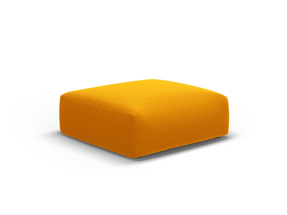 Cosmopolitan Design Pouf Matera große Version Samt Salvador Gelb