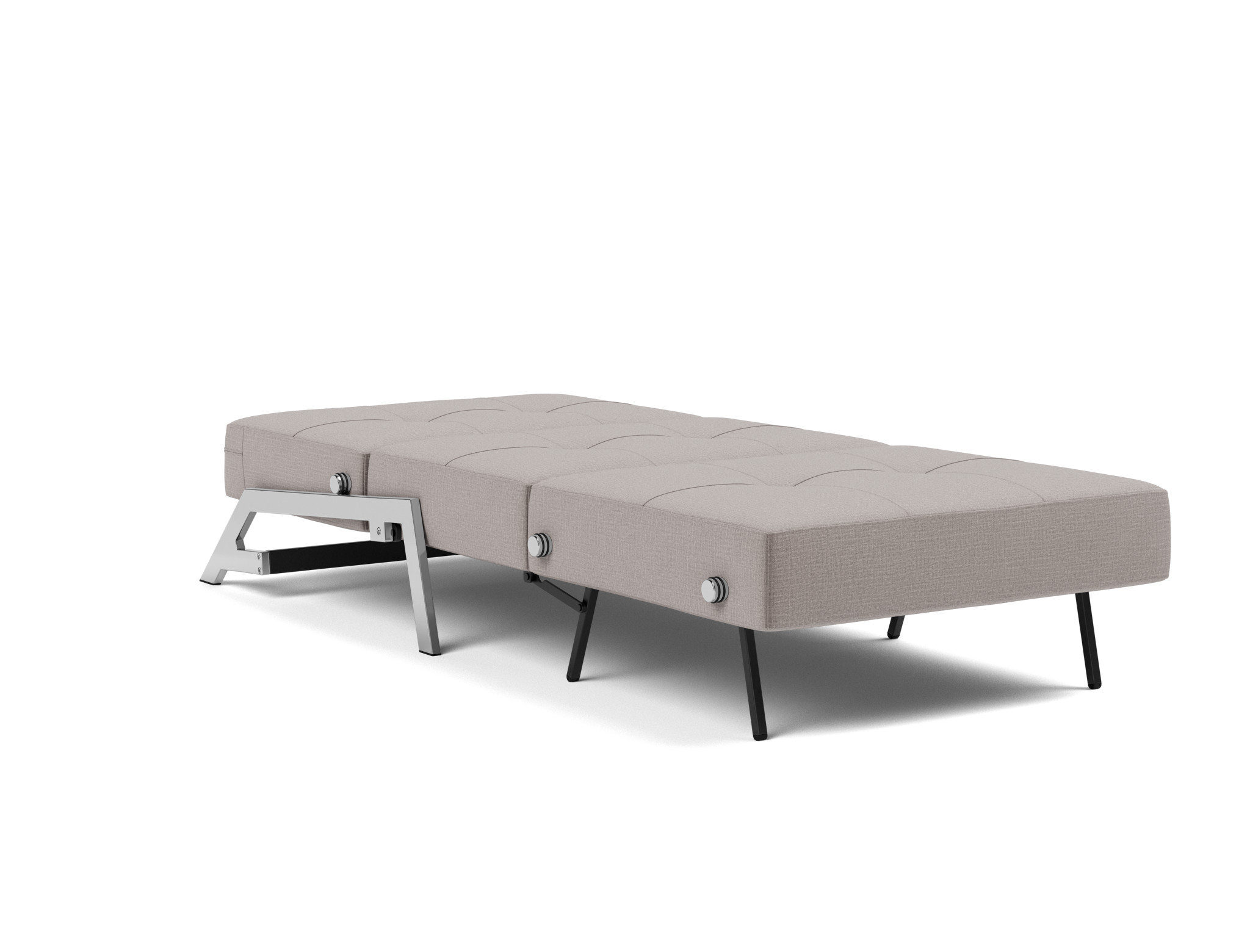 Schlafsessel Cubed 90 Chenille Esina 418-Truffle Beine Chrom