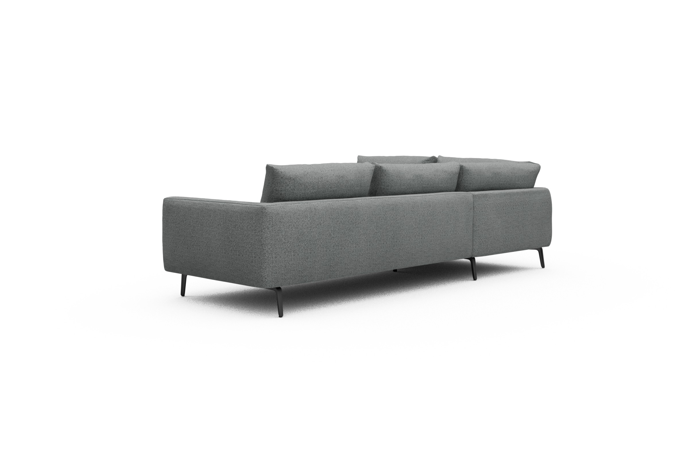 Ecksofa Karl Relax-Ecke links mit 2,5-Sitzer Aivi-Gravet-Grey