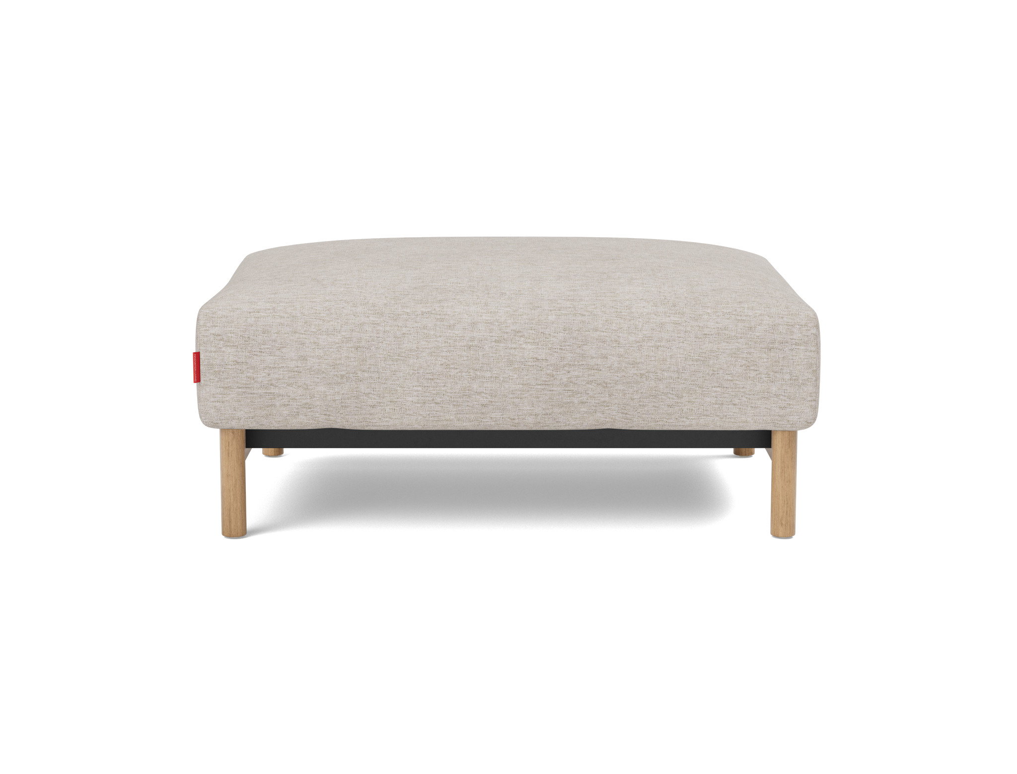 Hocker Malloy Chenille Yuveno 471-Sand Beine Eiche