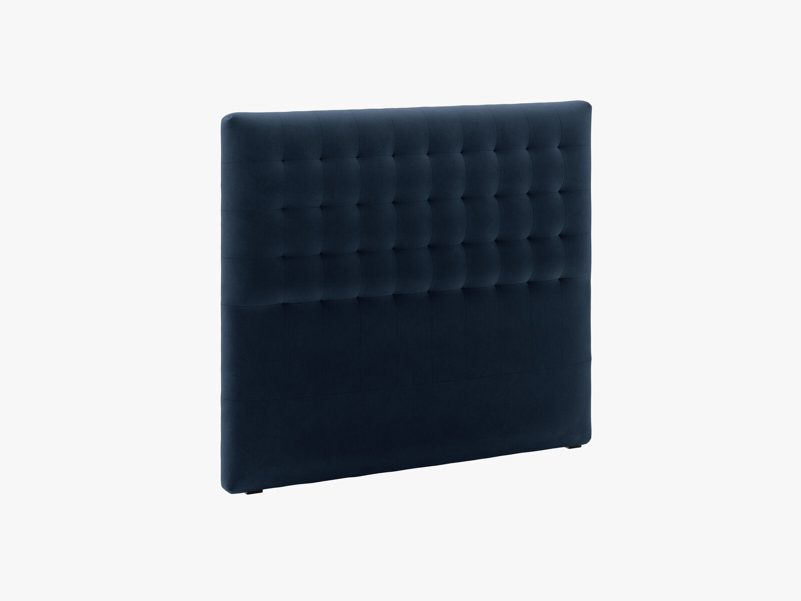 Micadoni Nova Samtiger Kopfteil 120 cm (H 120 cm) Samt Paris Dunkelblau 140x120