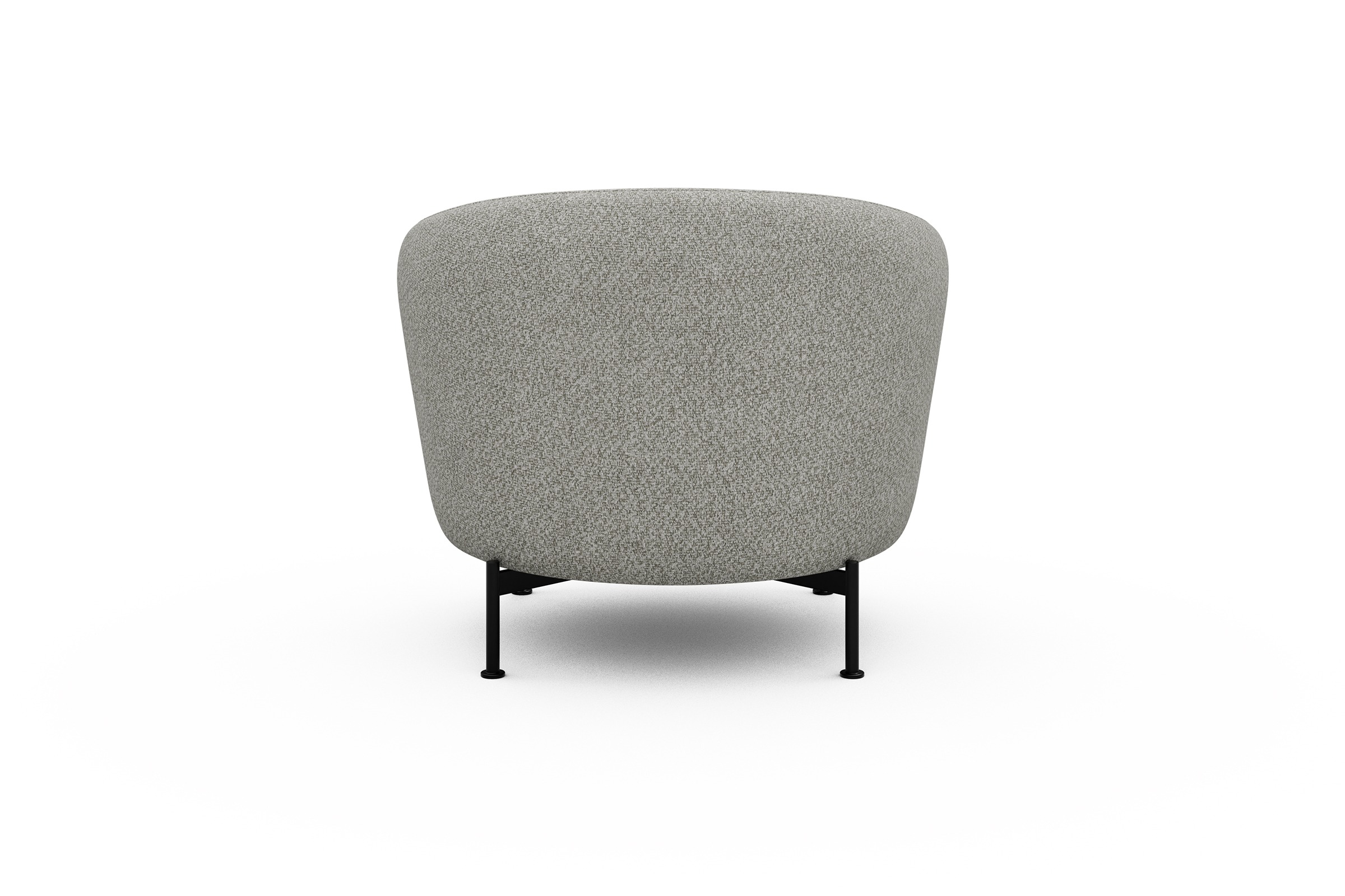 Sessel Ronda X-Metallgestell Schwarz Vanora-Warm-Sand