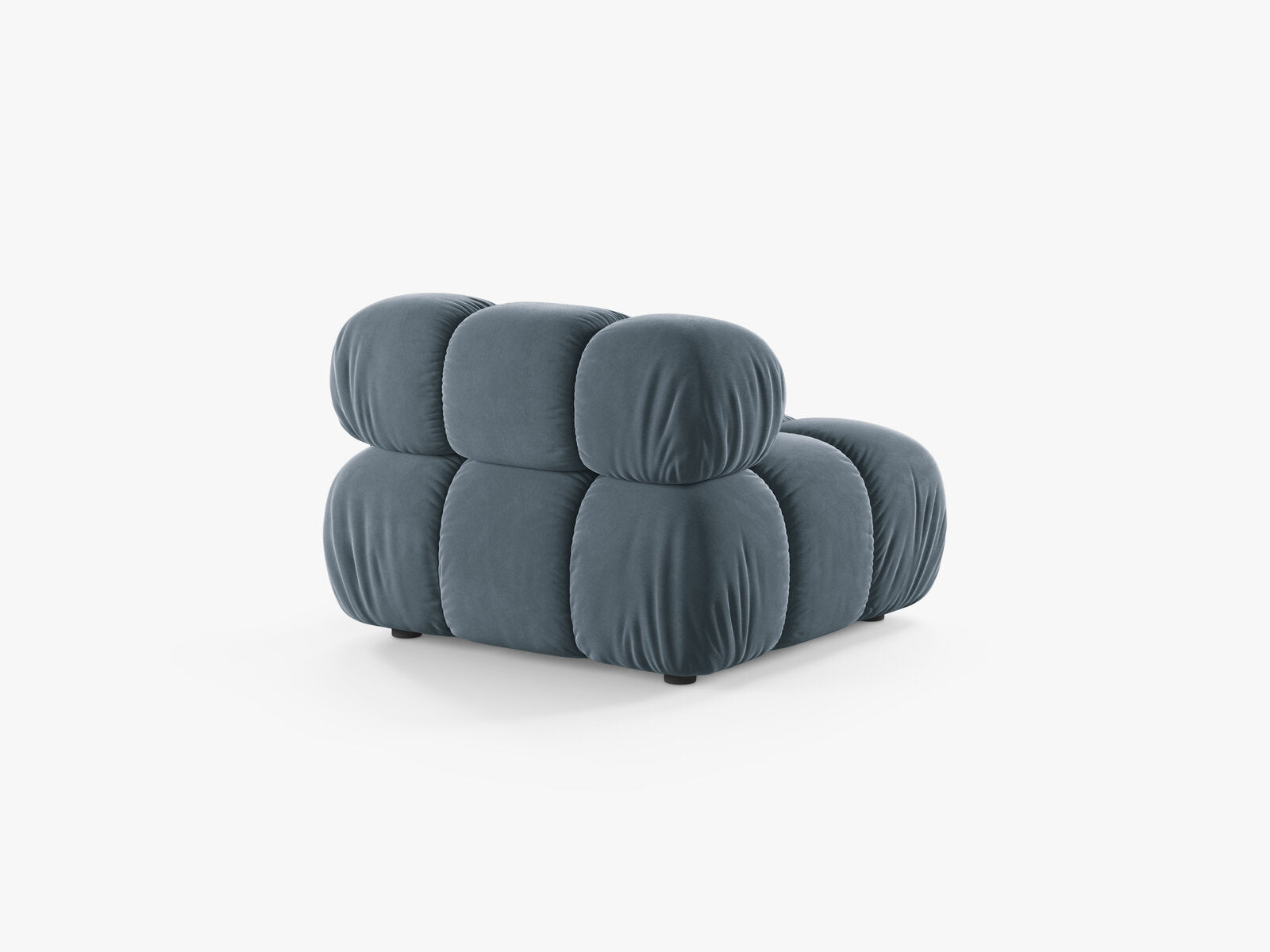Micadoni Armloses Modul Bellis Samt Bluvel Hellblau