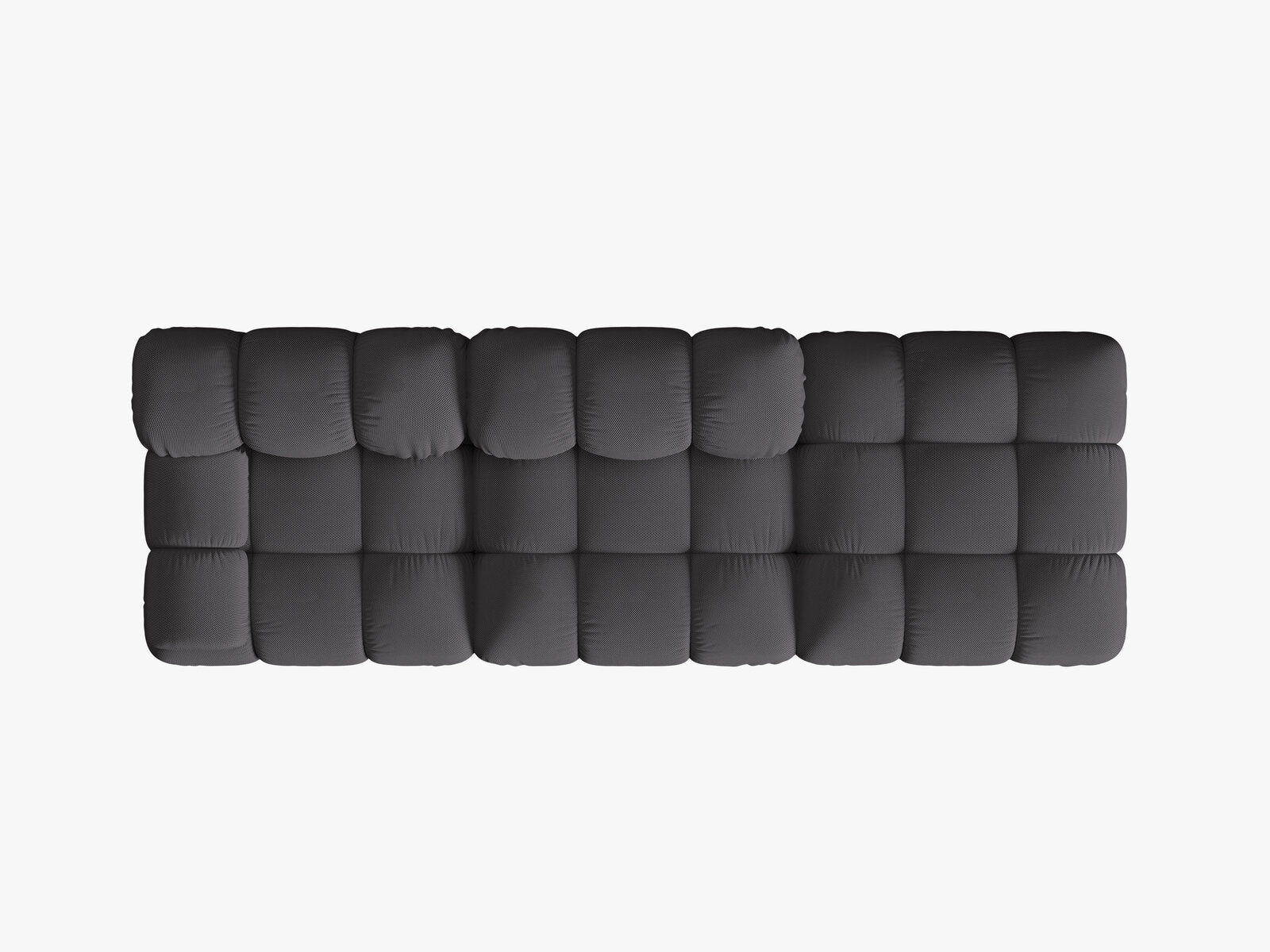Micadoni Modulares Sofa Bellis 4-Sitzer Rechts 3D-Stoff Sonic Espresso