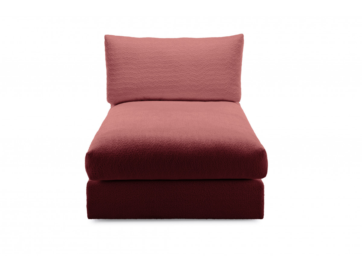 Bobochic Paris Méridienne-Modul Bouclé-Stoff Rot