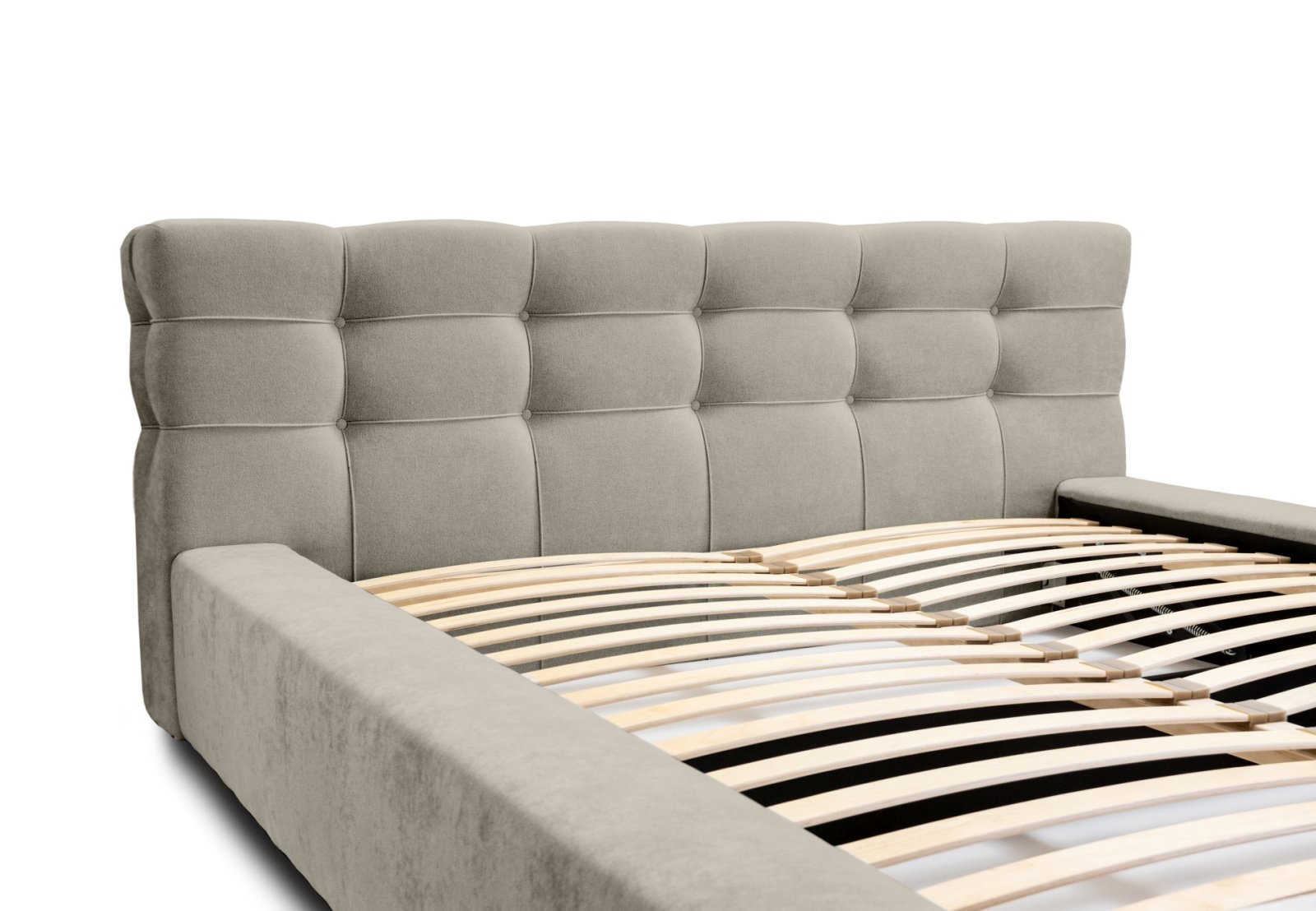 Polsterbett Pavo Chenille 160x200 mit Holzrahmen Ditra-New 03