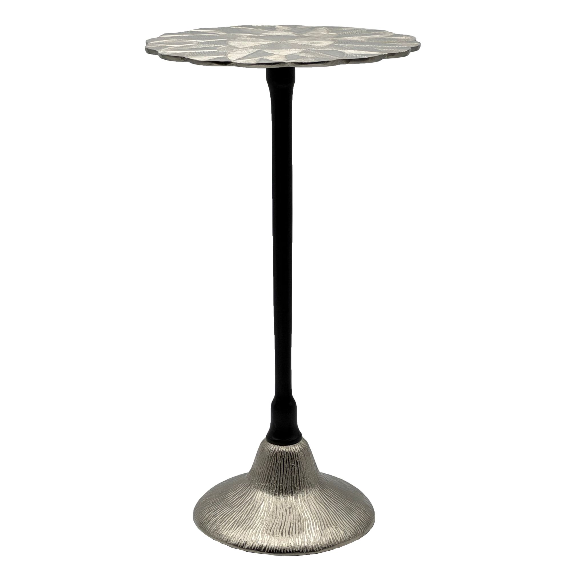 Beistelltisch Krokom Aluminium Silber Ø 29 cm