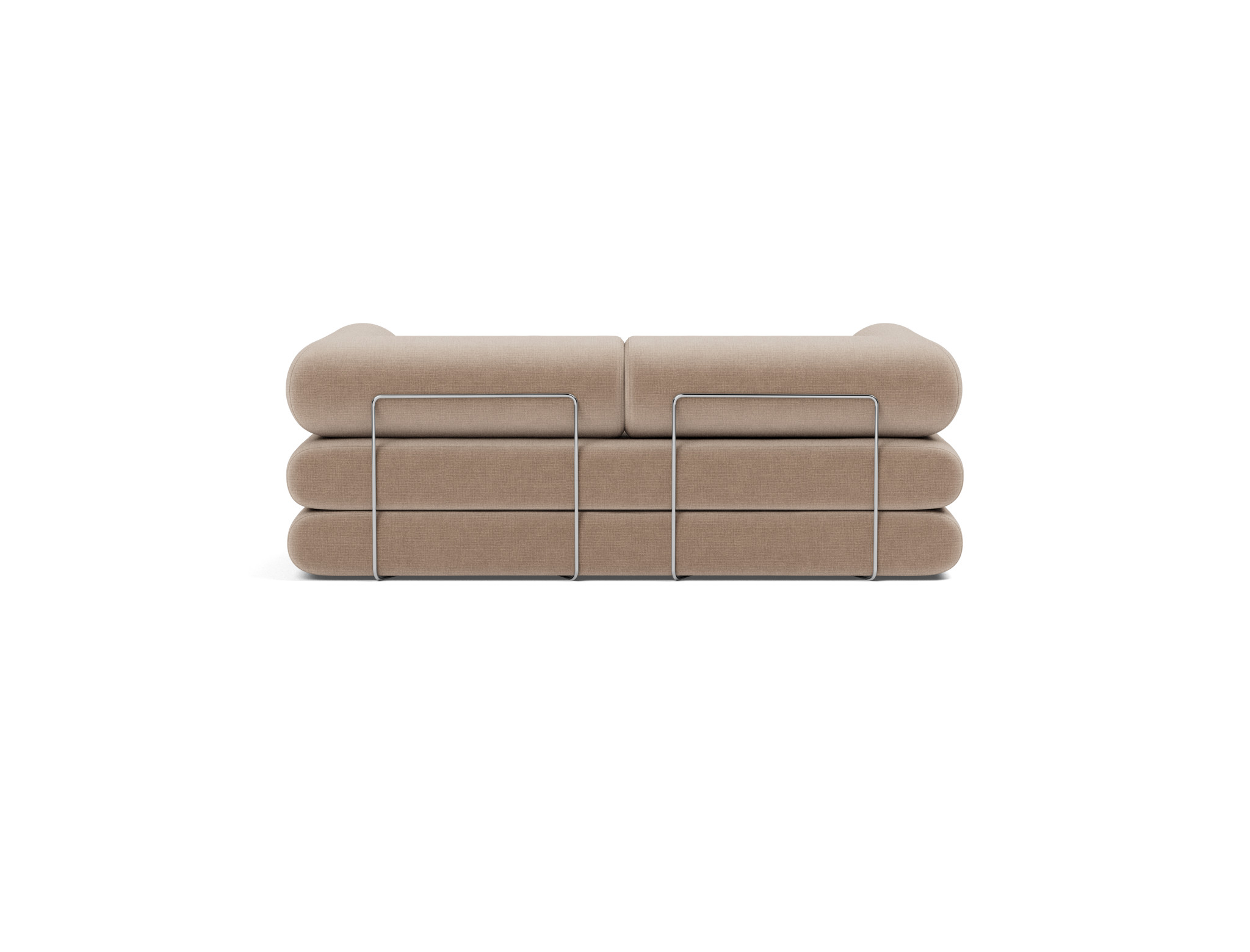 Tagesbett Circlus mit L-förmigen Armlehnen Chenille Esina 417-Mocha