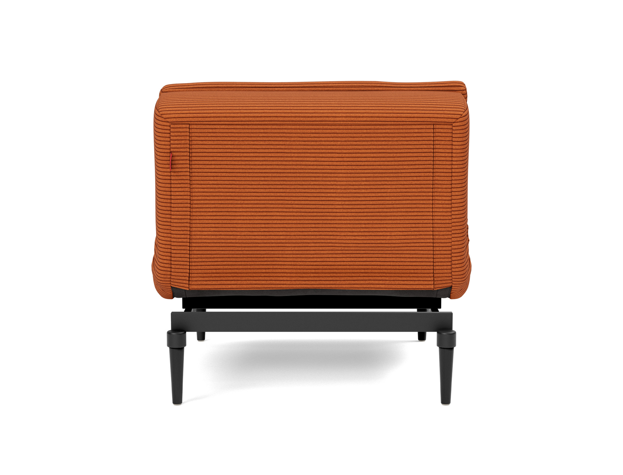 Sessel Dublexo Kord Corduroy 595-Burnt-Orange Beine Styletto Eiche schwarz