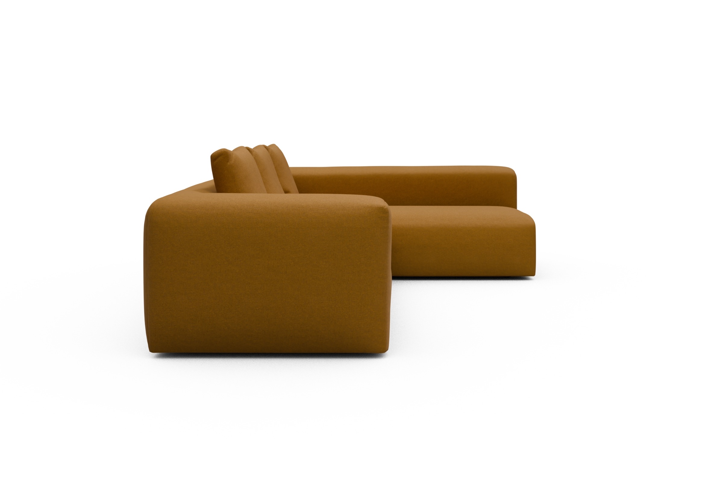 Ecksofa Fred 2x 2,5-Sitzer rechts offen Satya-Ocre