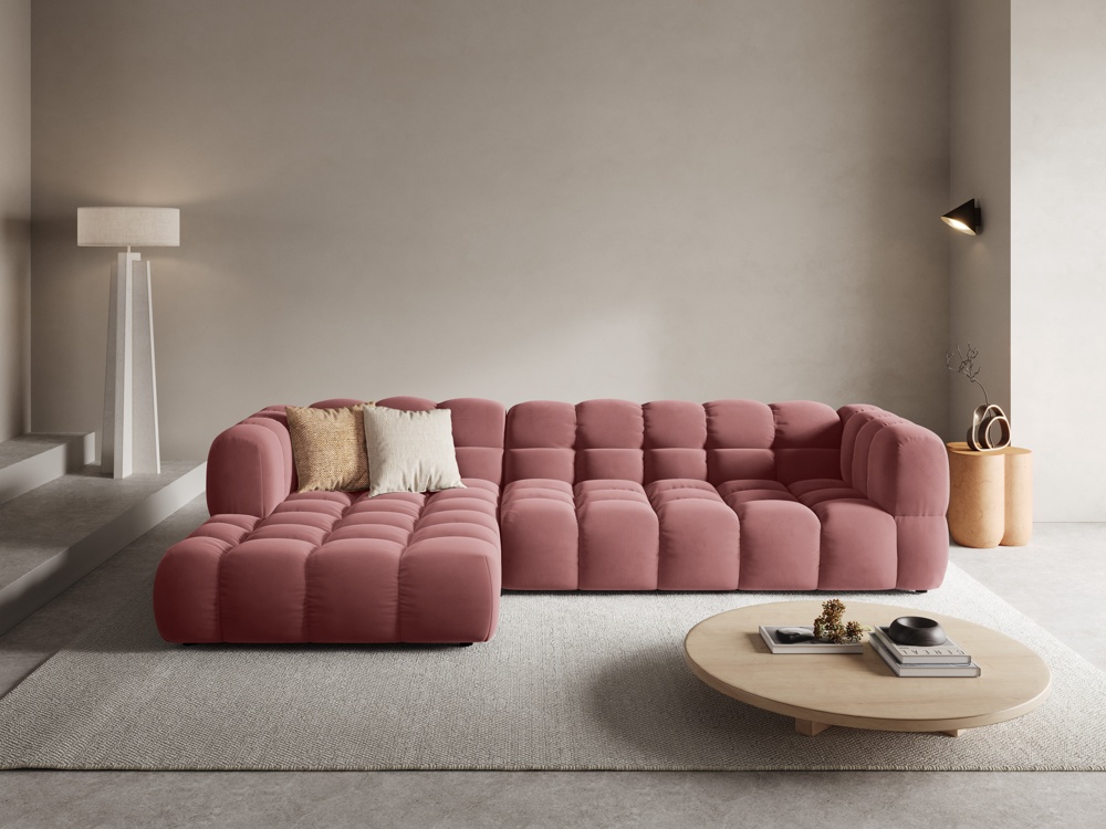 Cosmopolitan Design Ecksofa Sky 4-Sitzer große Version Samt Casino Flamingo Links