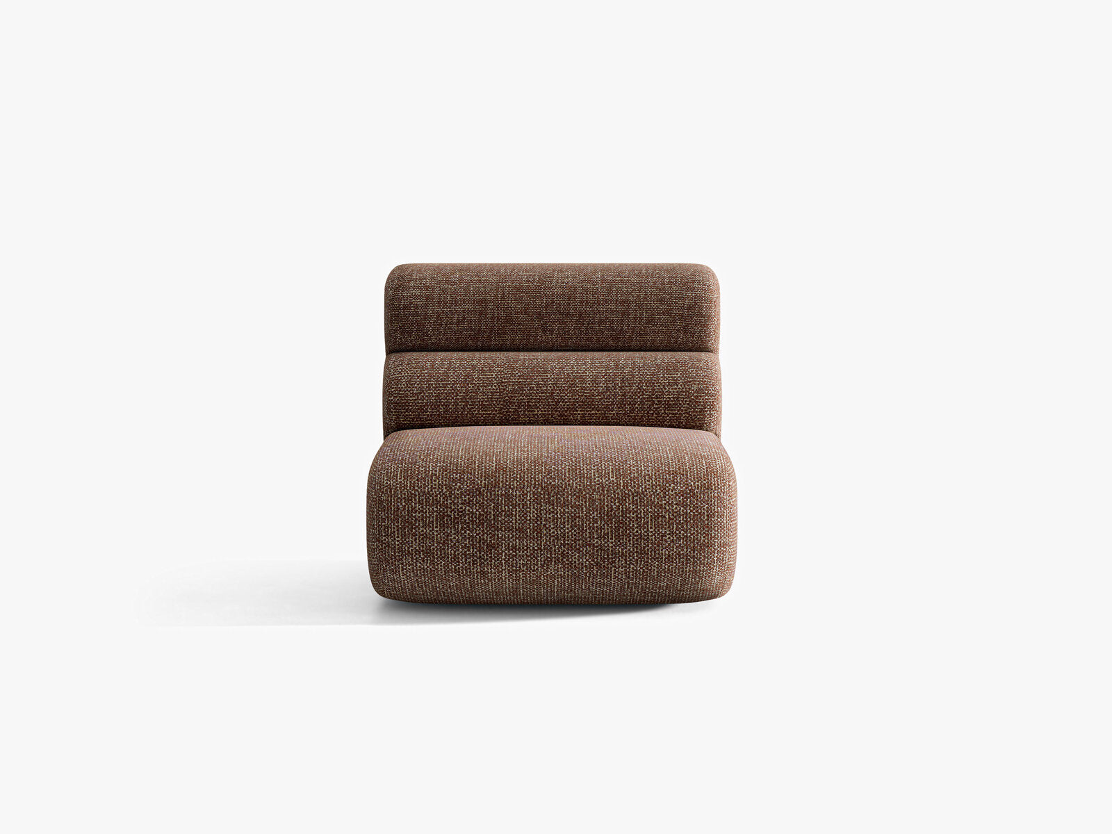 Micadoni Neo Sofamodul armlos Chenille SILENCIO Braun
