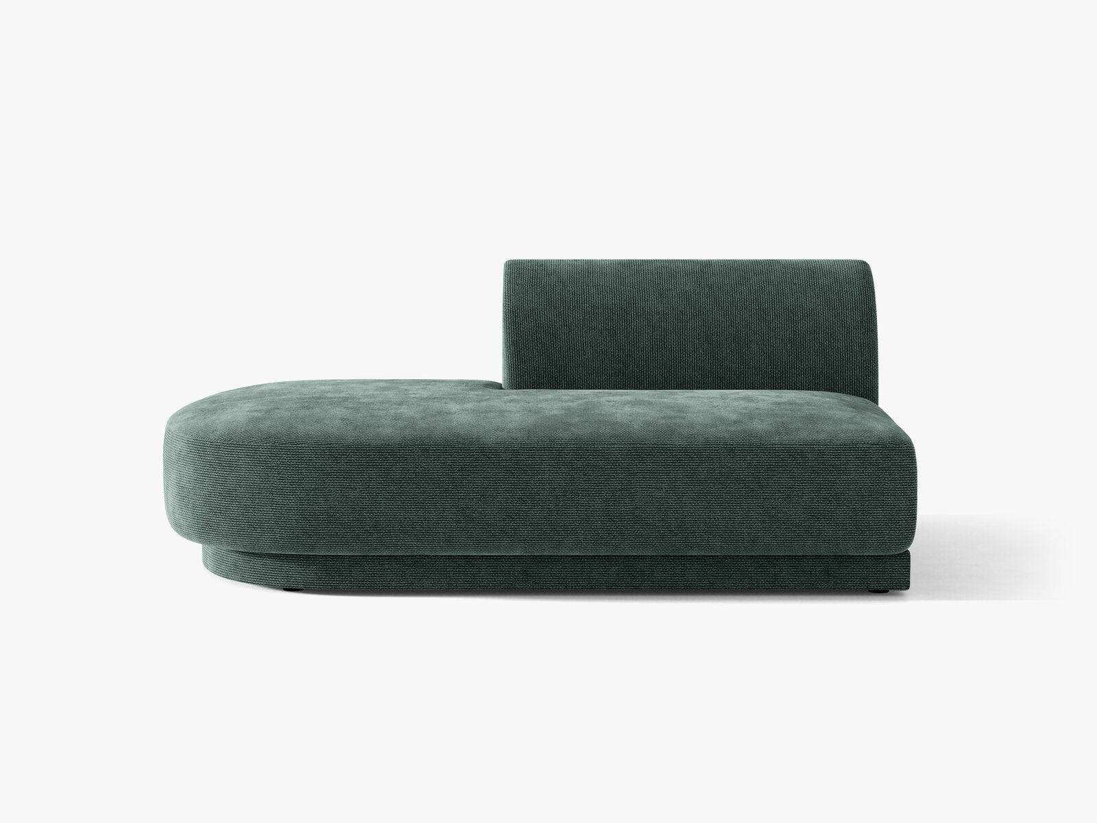 Micadoni 2-Sitzer Sitzmodul offen Miley Links Chenille Haga Petrol
