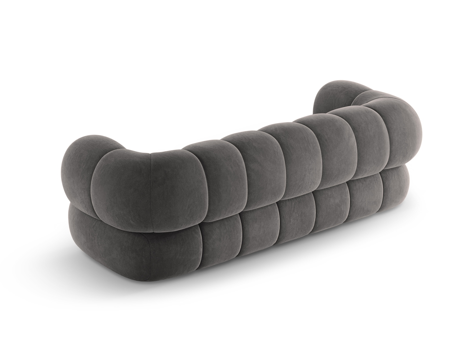 Cosmopolitan Design Sofa Koge 3-Sitzer Samt Vogue Grau