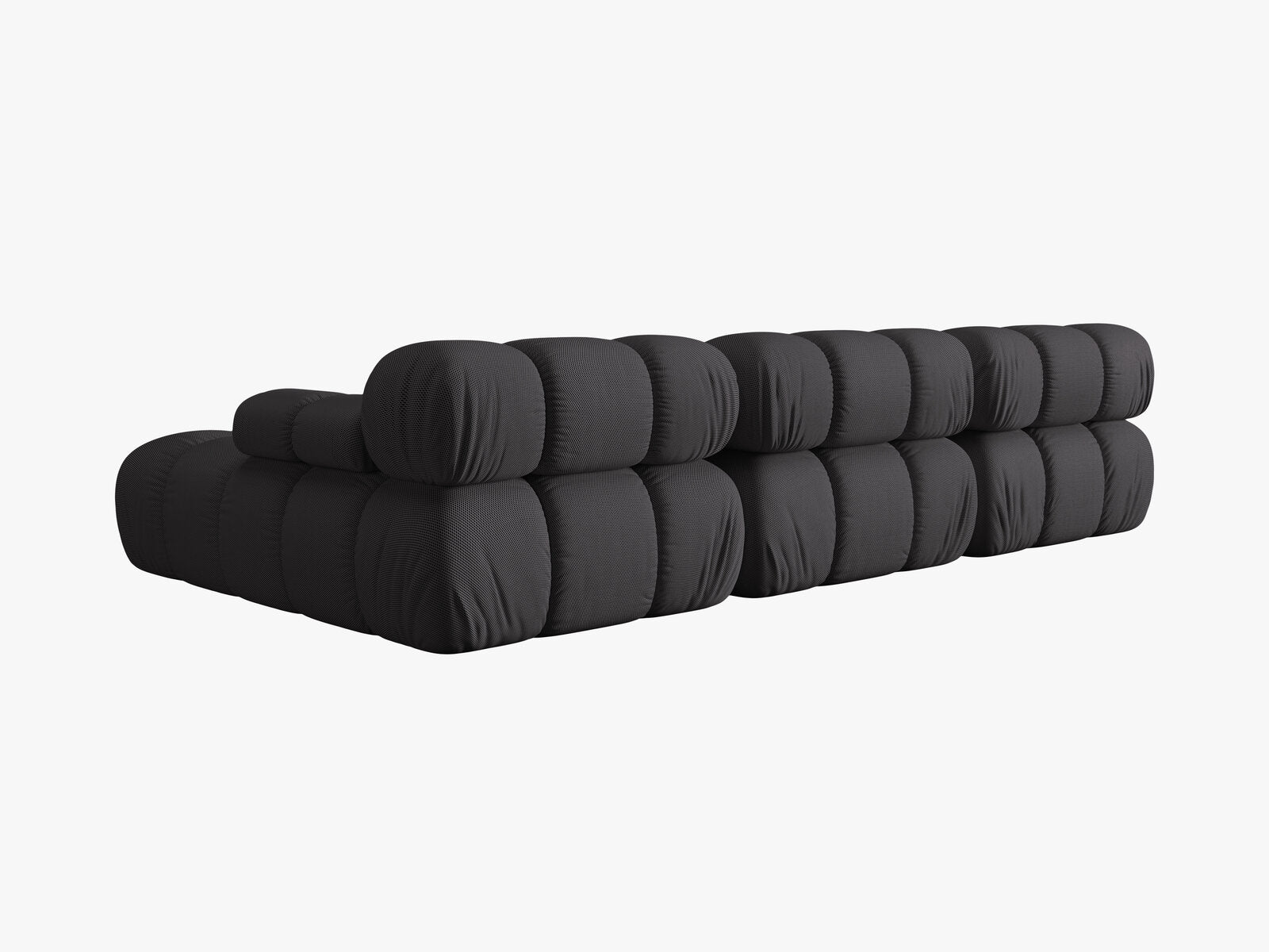 Micadoni Modulares Ecksofa Bellis 4-Sitzer Rechts 3D-Stoff Sonic Espresso
