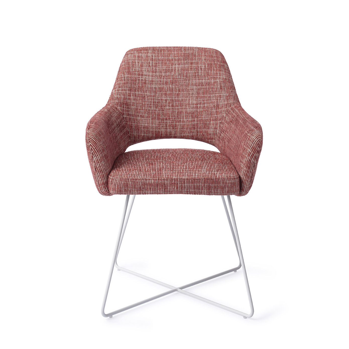 Jesper Home Esszimmerstuhl Yanai Berry Bars Cross Weiß