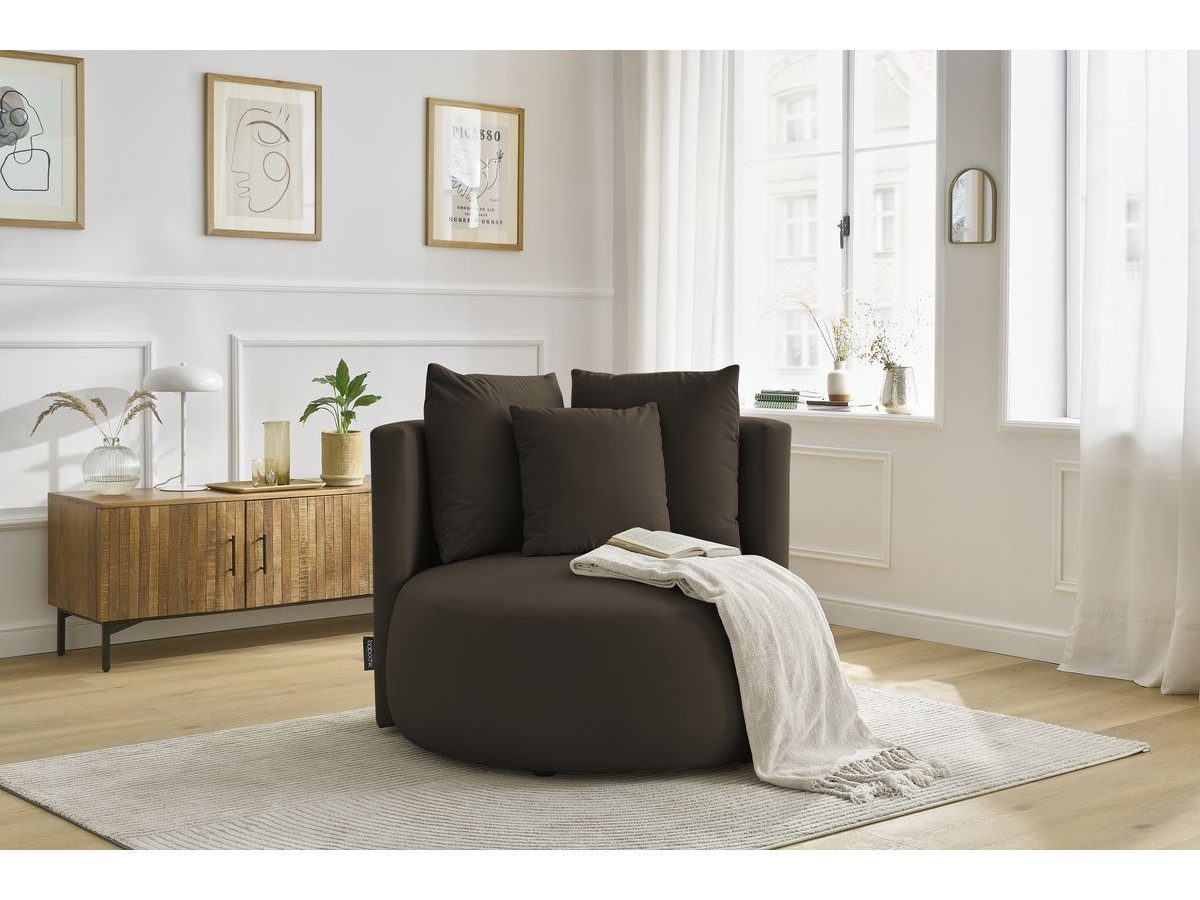 Bobochic Cesar Sessel Samt Braun