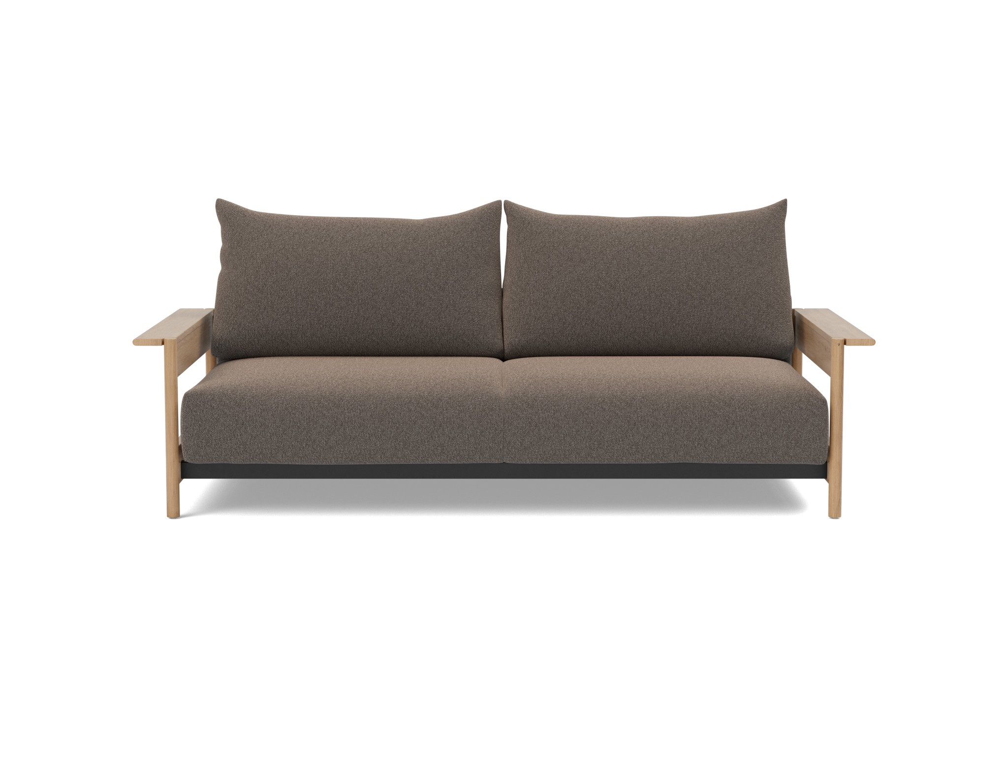 Schlafsofa Malloy Wood Boucle Skandi 530-Taupe