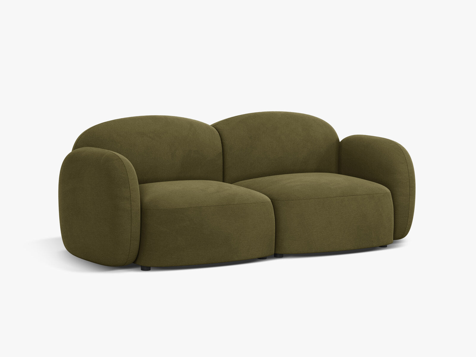 Micadoni Sofa Blair 2-Sitzer Samt Casino Hellgrün