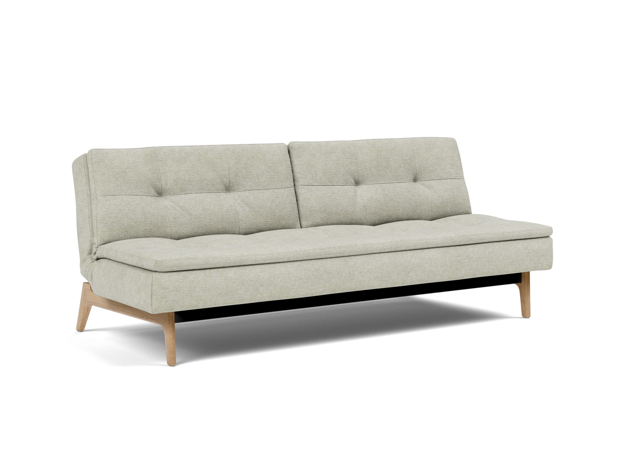 Schlafsofa Dublexo Flachgewebe Avella 280-Sand Beine Eiche
