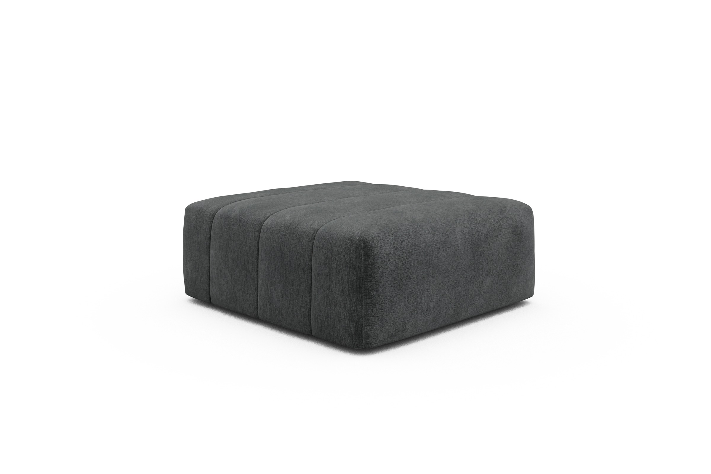 Sitzhocker Hugo Ottomane Smooth-Deep-Warm-Grey