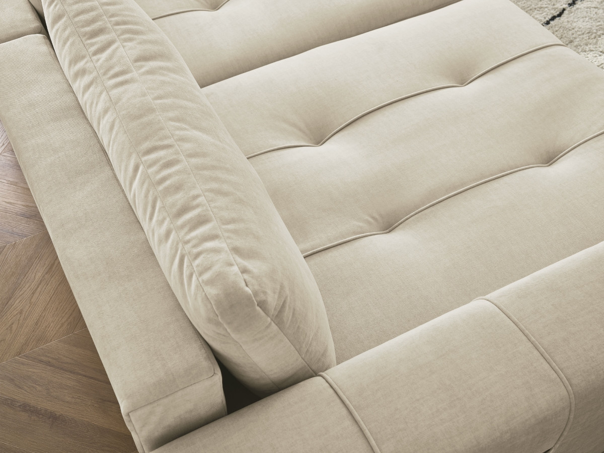 Bobochic Arsene Sofa 4-Sitzer Samt Beige