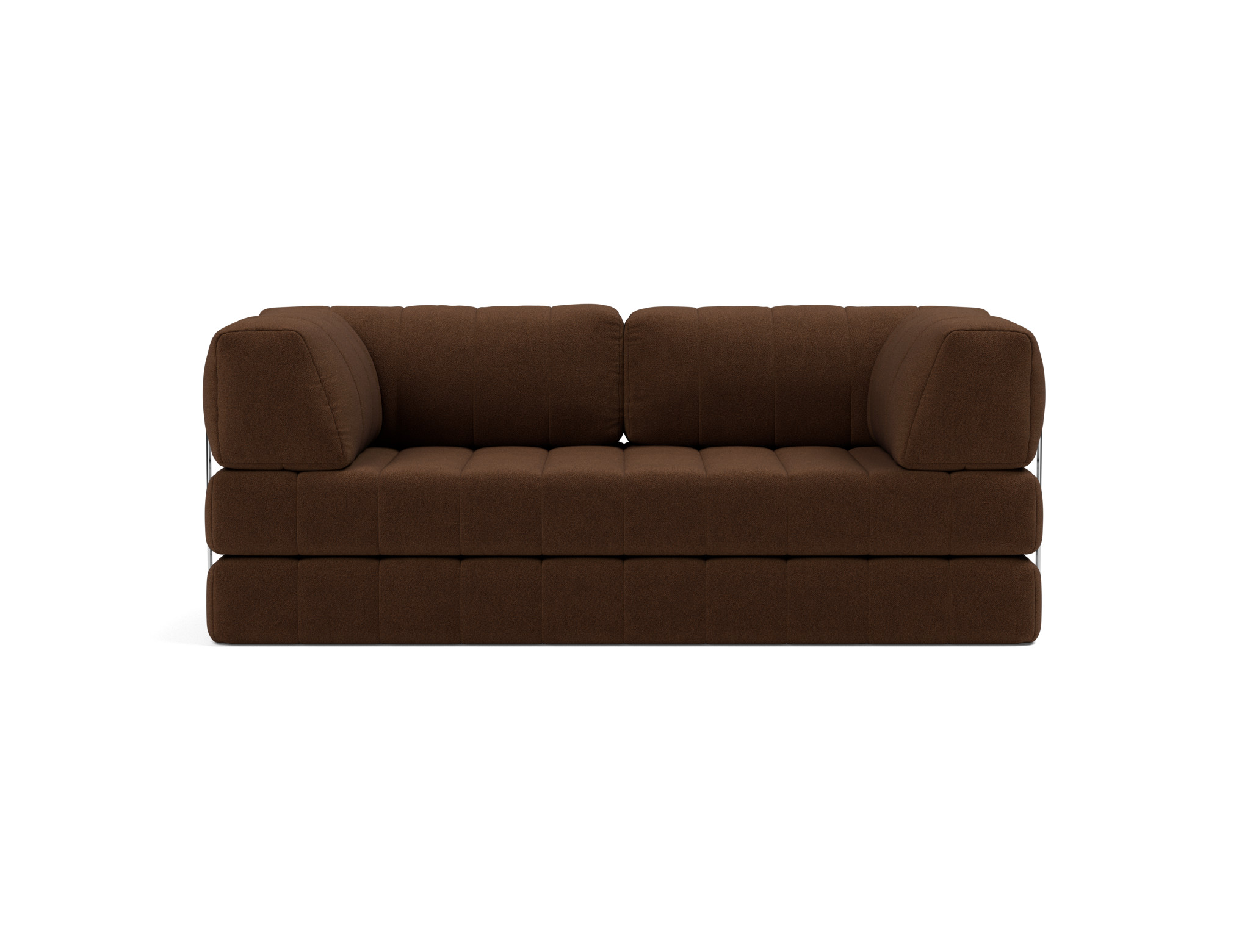 Schlafsofa CozyPad mit Armlehnen Strukturierter Stoff Taura 359-Cappuccino