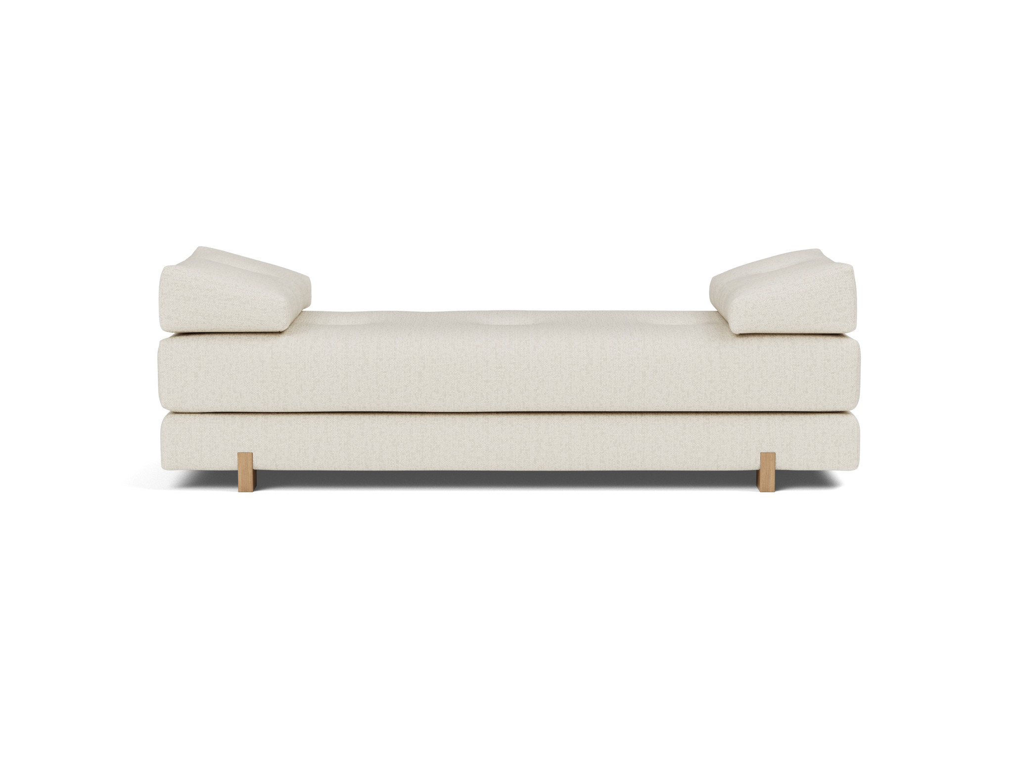 Tagesbett Sigmund Boucle Skandi 531-Off-White Beine Drip Eiche