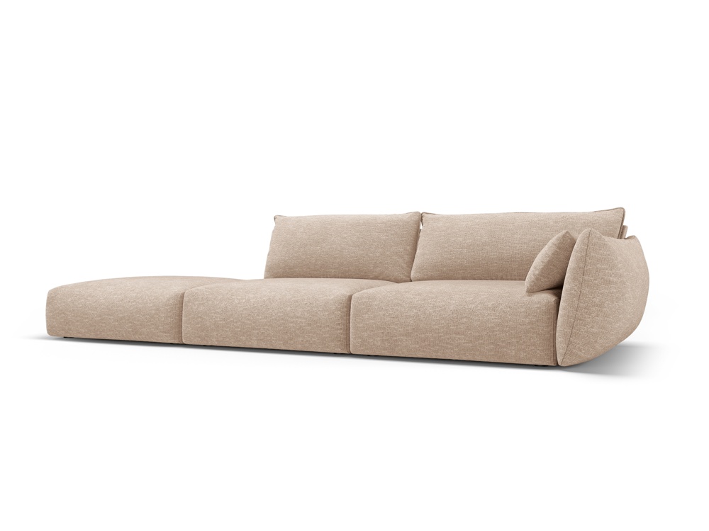 Cosmopolitan Design Sofa Matera 4-Sitzer offen Chenille Eden Dunkelbeige Links
