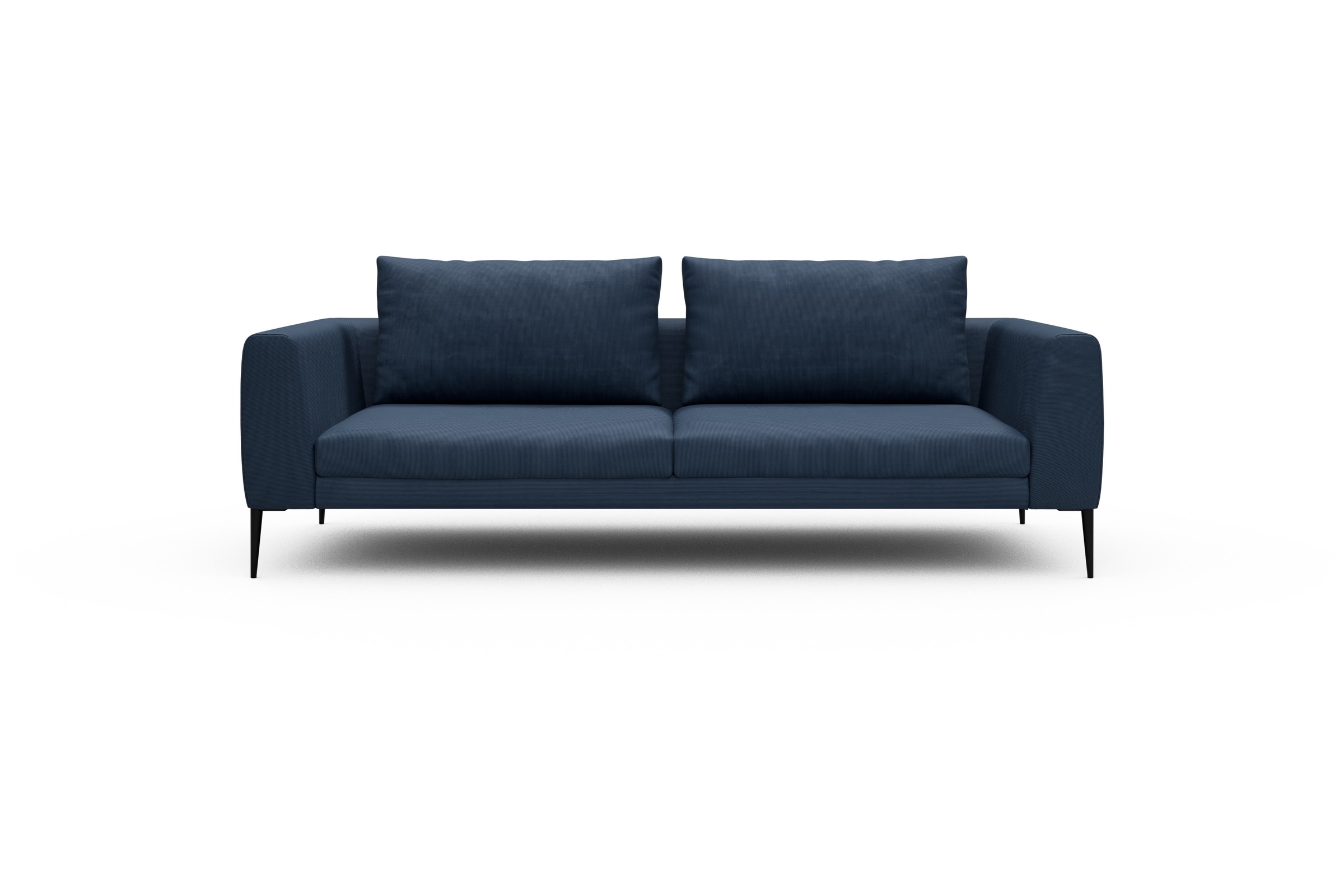 Skandi Home Sofa Paul 3-Sitzer Cordufine-Royal-Blue moebelfaktor