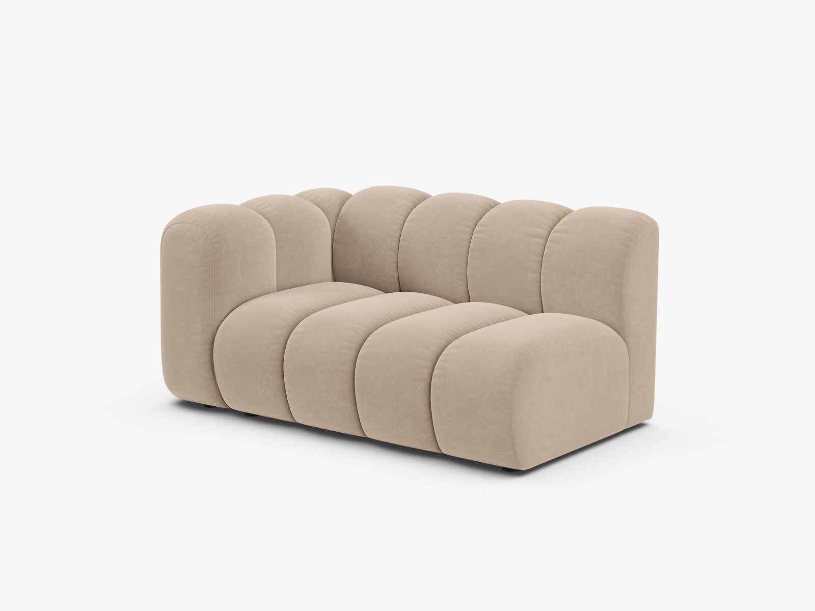 Micadoni Modul Lupine 2-Sitzer Samt Venus Beige Links