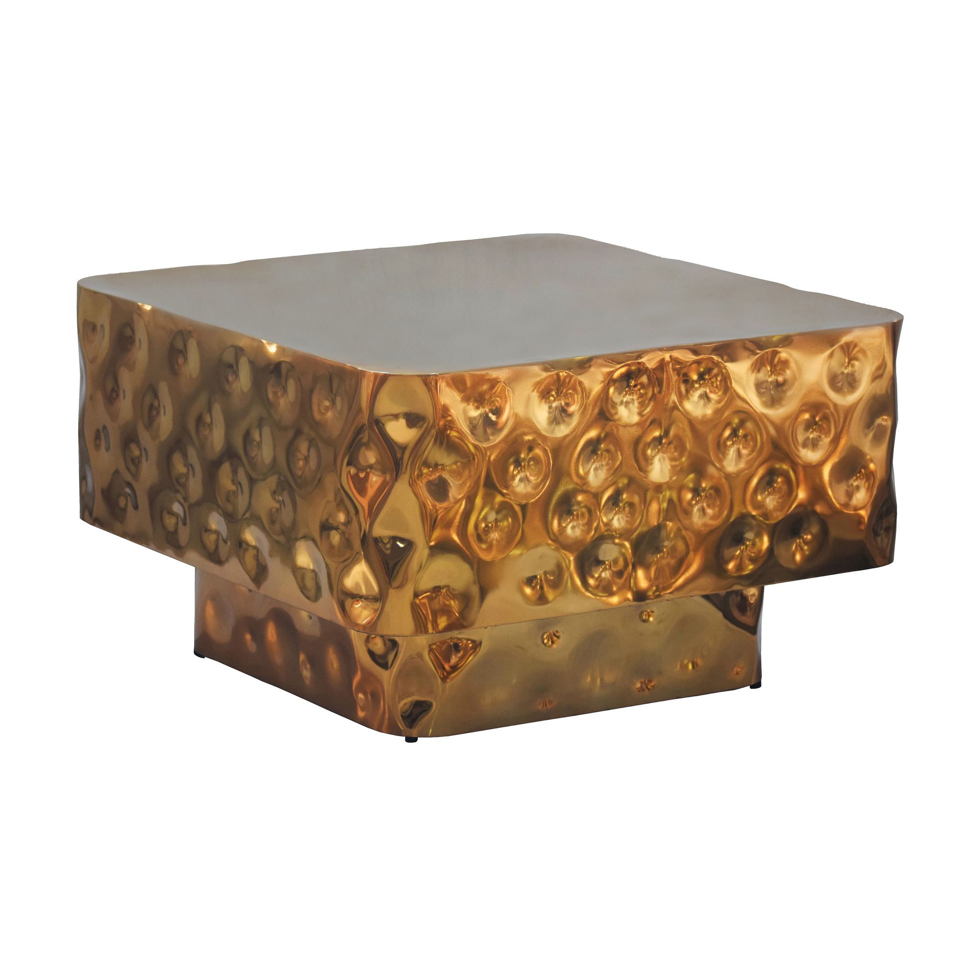 Couchtisch Lister Aluminium Gold 60 × 60 × 38 cm