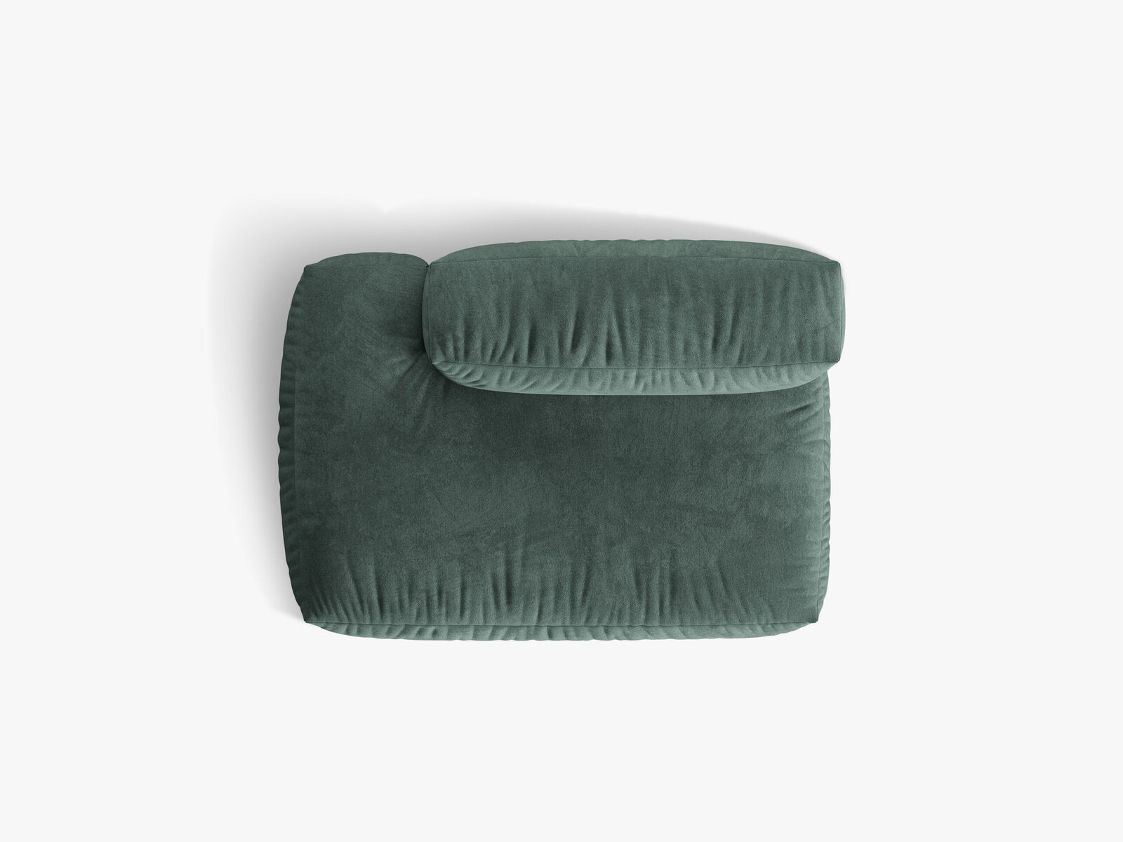 Micadoni Ecksofa-Modul Martina 1-Sitzer Links Samt Petrol