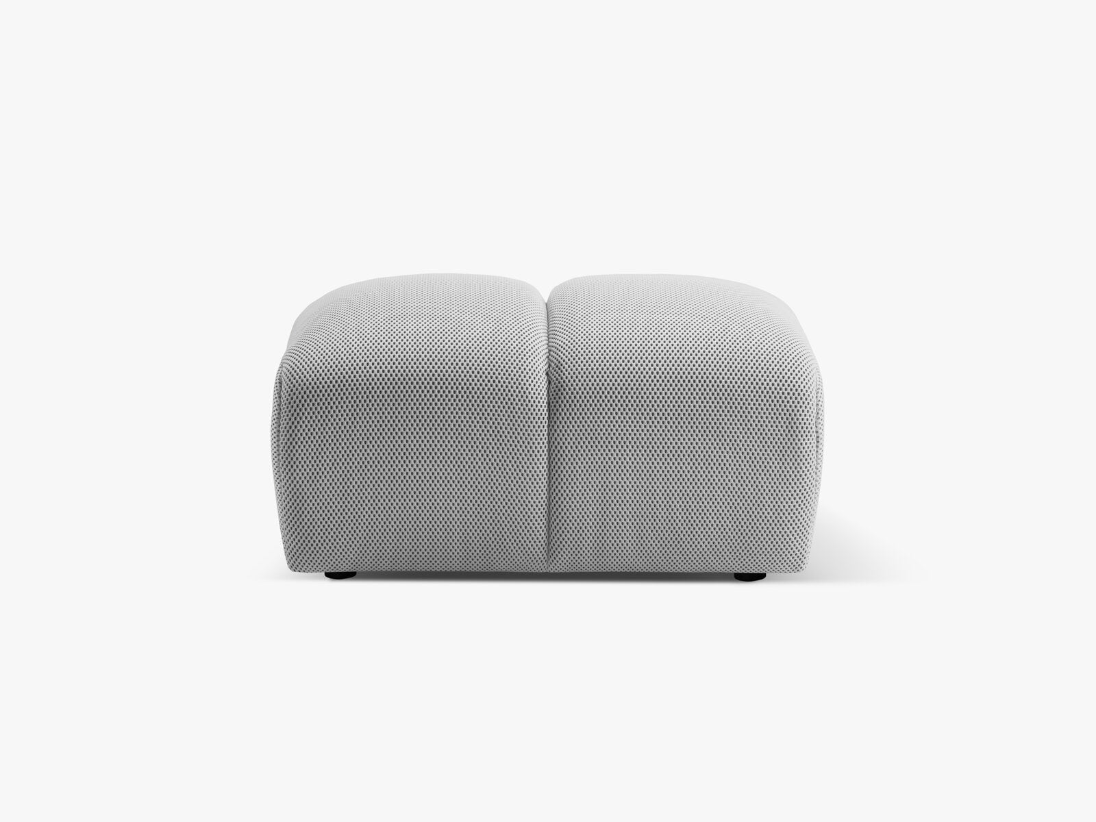 Micadoni Hocker Diana 3D-Stoff Sonic Silber