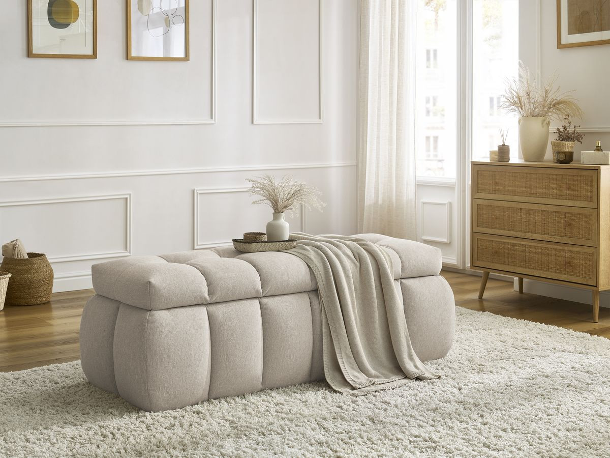 Bobochic Mont-blanc Bettbank Stoff Beige