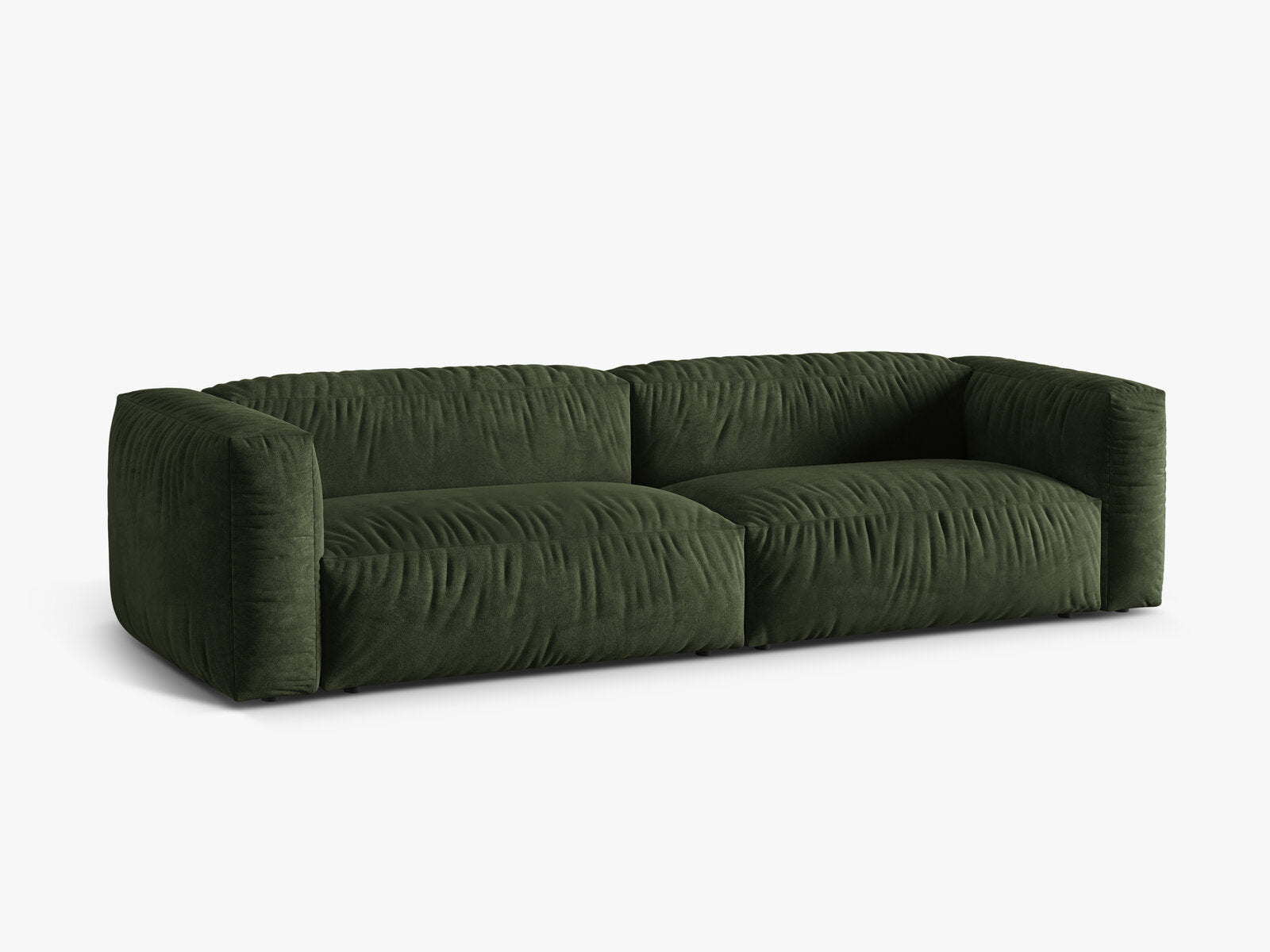 Micadoni Sofa Martina 4-Sitzer Samt Vogue Grün